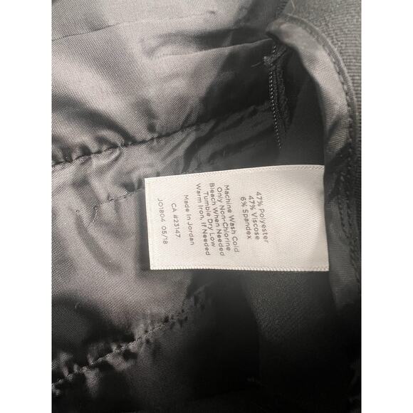 Talbots Black Bi-stretch Straight Leg Curvy Flat Front Pants Size 4P - Picture 5 of 5